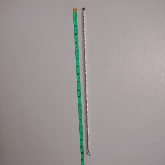 5 Pc Faux Pearl / Pearl Necklace And Bracelet Lot - Picture 12 of 12